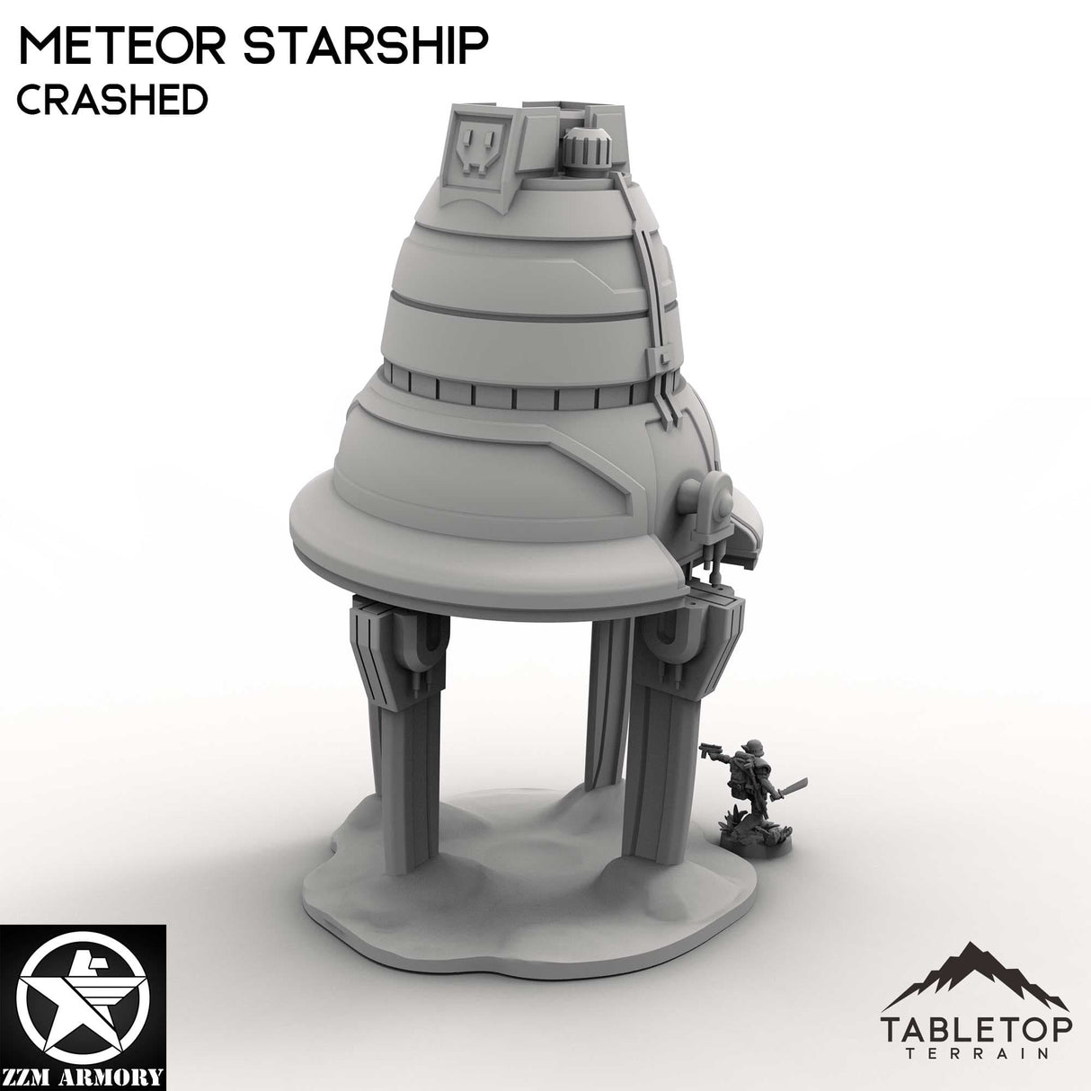 Tabletop Terrain Ship Meteor Starship