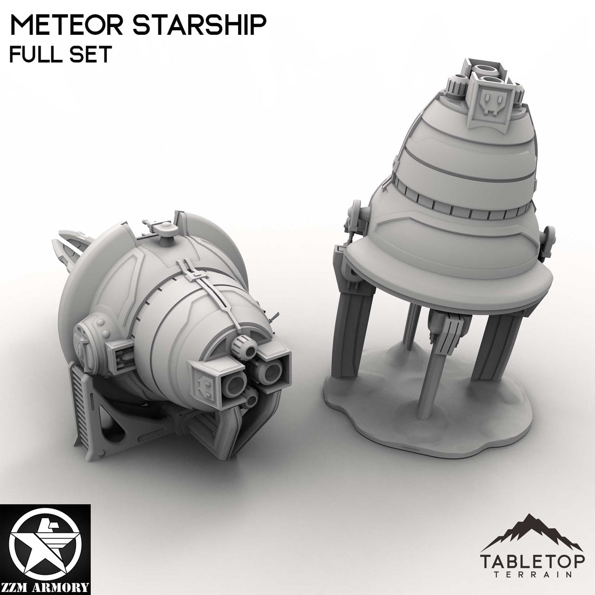 Tabletop Terrain Ship Meteor Starship