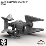 Tabletop Terrain Ship Royal Dark Sceptor Starship