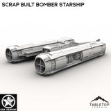 Tabletop Terrain Ship Scrap Built Bomber Starship