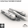 Tabletop Terrain Ship Scrap Built Bomber Starship