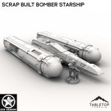 Tabletop Terrain Ship Scrap Built Bomber Starship