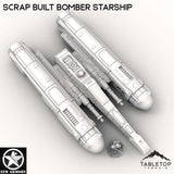 Tabletop Terrain Ship Scrap Built Bomber Starship