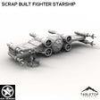Tabletop Terrain Ship Scrap Built Fighter Starship