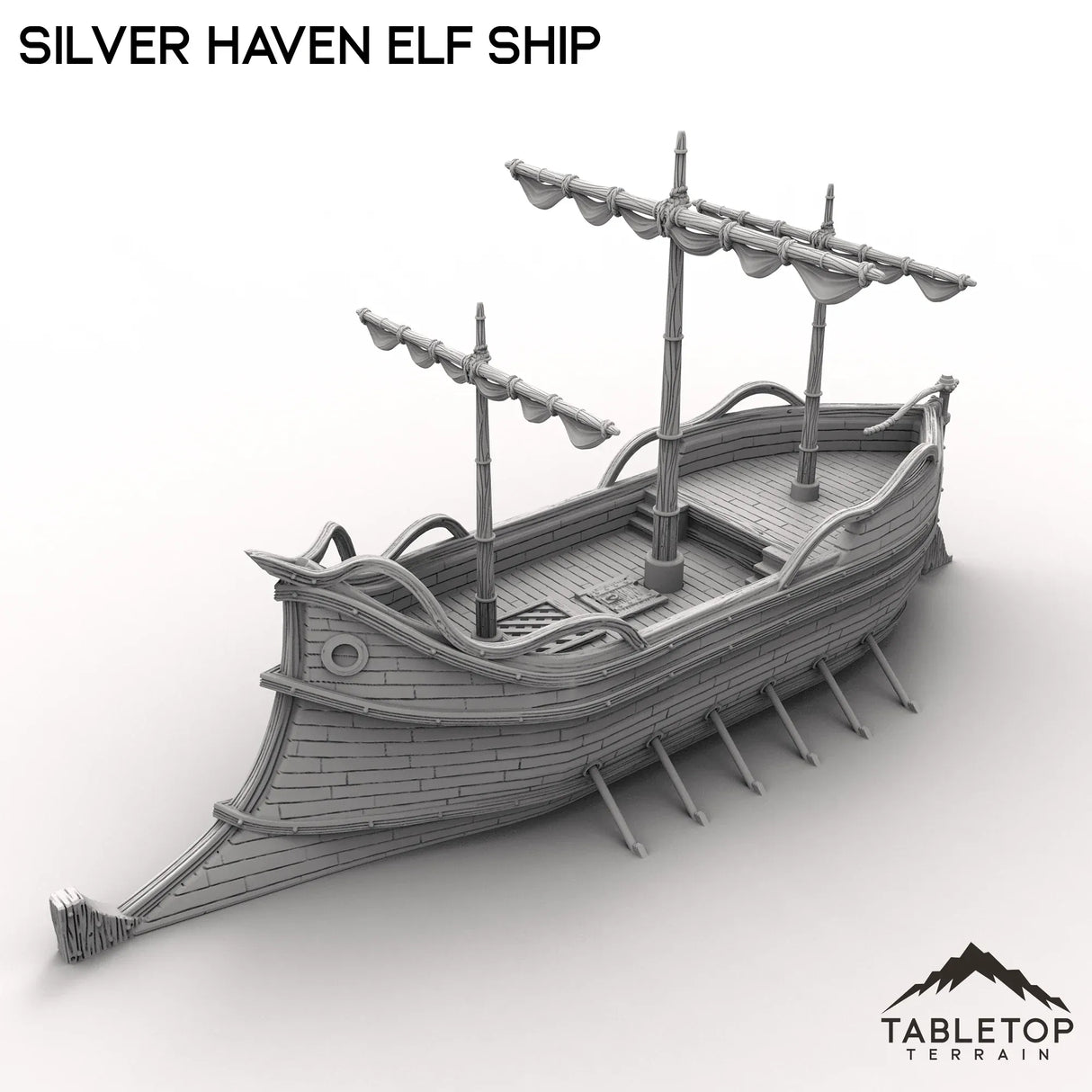 Tabletop Terrain Ship Silver Haven Elf Ship