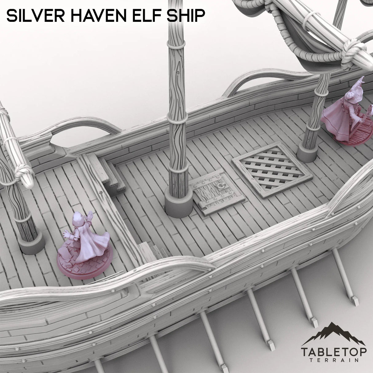 Tabletop Terrain Ship Silver Haven Elf Ship