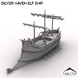 Tabletop Terrain Ship Silver Haven Elf Ship