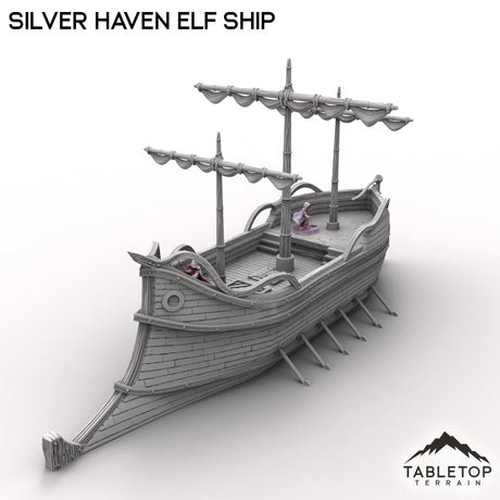 Tabletop Terrain Ship Silver Haven Elf Ship