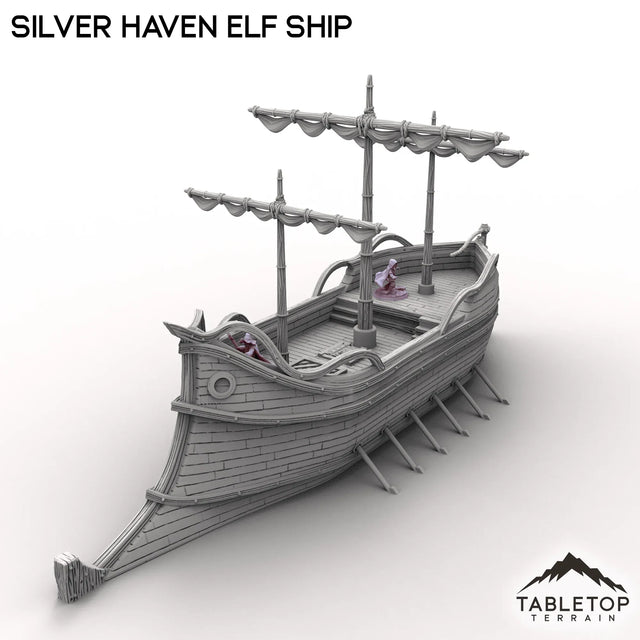 Tabletop Terrain Ship Silver Haven Elf Ship