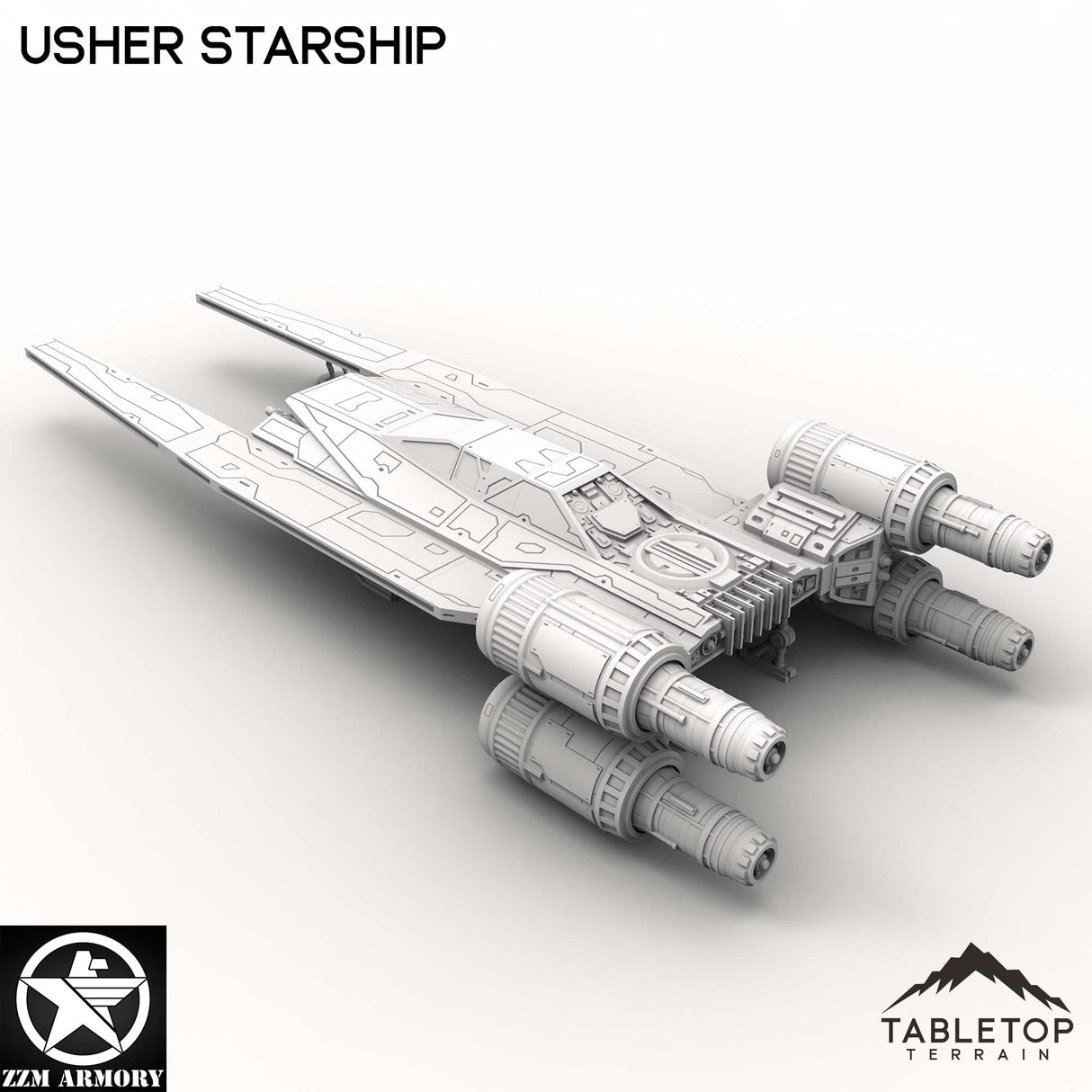 Tabletop Terrain Ship Usher Starship