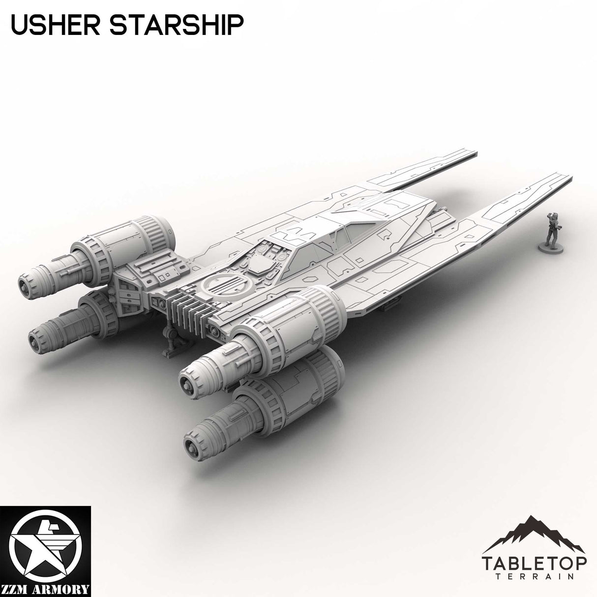 Tabletop Terrain Ship Usher Starship