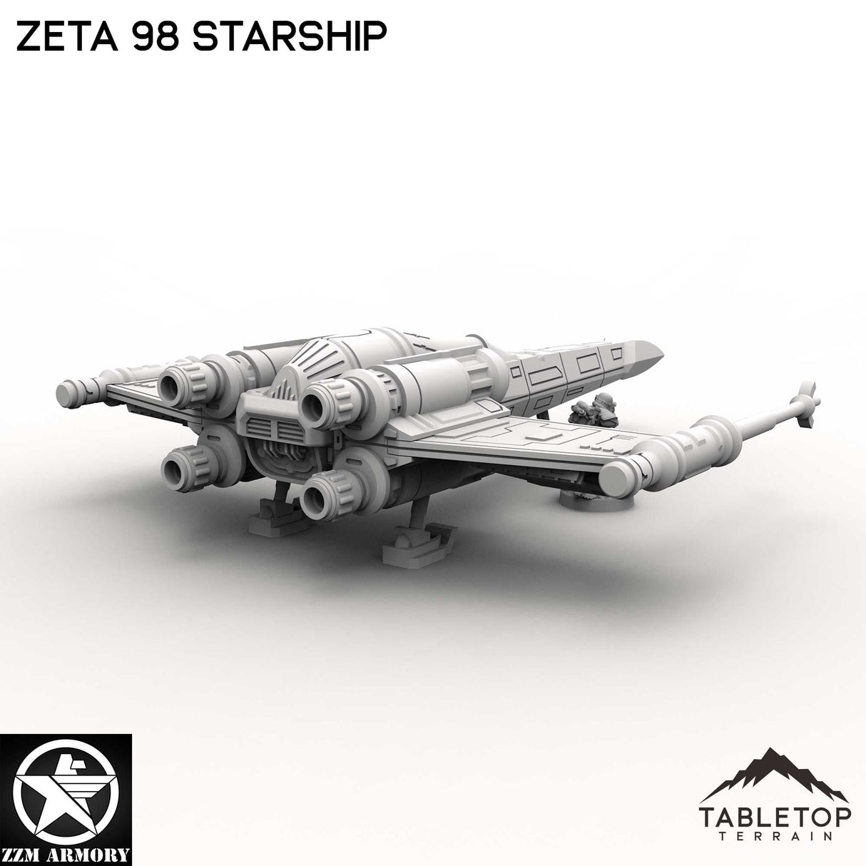 Tabletop Terrain Ship Zeta 98 Starship