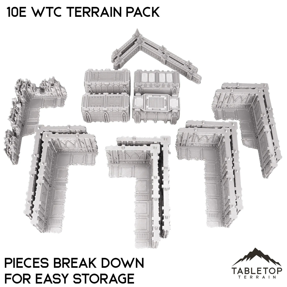 Tabletop Terrain Terrain 10e WTC Terrain Pack - Smoke & Steel