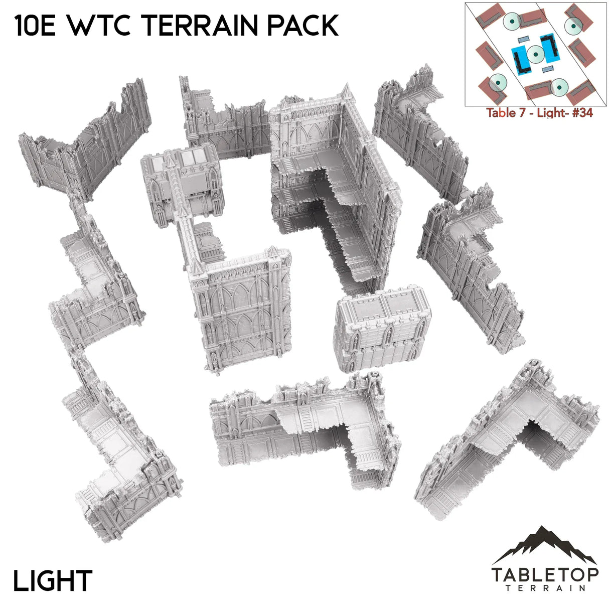 Tabletop Terrain Terrain 10e WTC Terrain Pack - Smoke & Steel