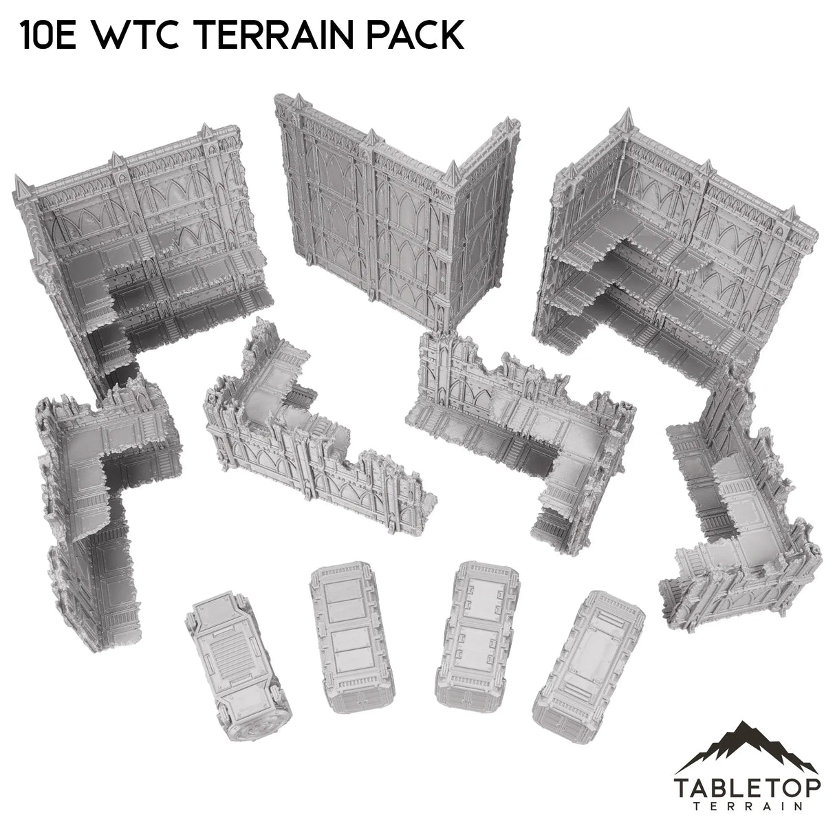 Tabletop Terrain Terrain 10e WTC Terrain Pack - Smoke & Steel
