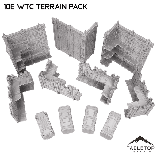 Tabletop Terrain Terrain 10E WTC Terrain Pack - Smoke & Steel