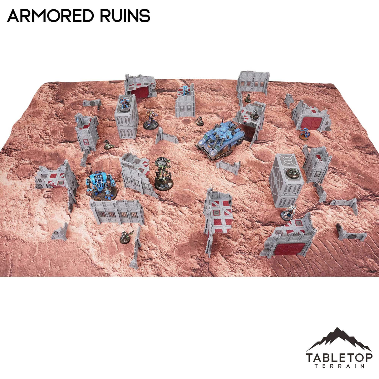 Tabletop Terrain Terrain 11e Armored Ruins Foldable Tournament Terrain