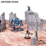 Tabletop Terrain Terrain 11e Armored Ruins Foldable Tournament Terrain