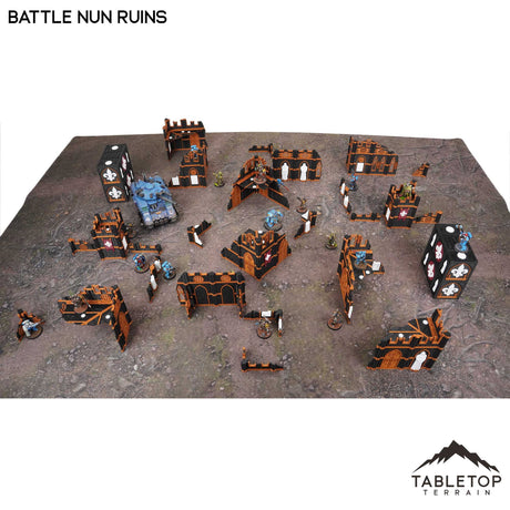 Tabletop Terrain Terrain 11e Battle Nun Ruins Foldable Tournament Terrain