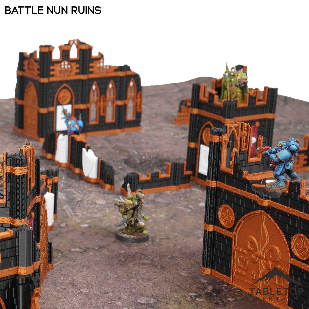 Tabletop Terrain Terrain 11e Battle Nun Ruins Foldable Tournament Terrain