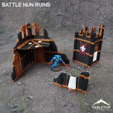 Tabletop Terrain Terrain 11e Battle Nun Ruins Foldable Tournament Terrain