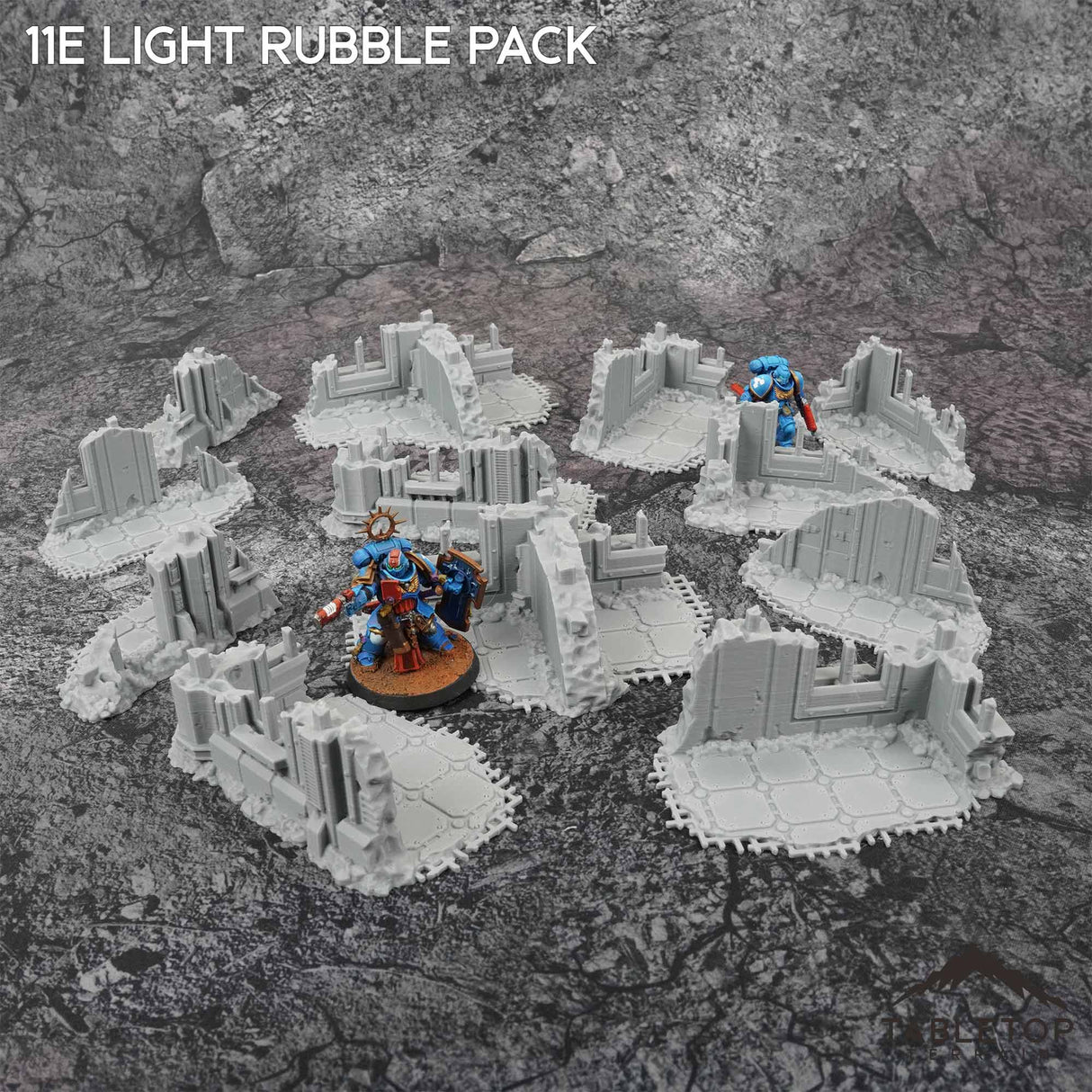 Tabletop Terrain Terrain 11e Castograd Light Rubble Pack