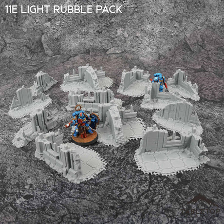 Tabletop Terrain Terrain 11e Castograd Light Rubble Pack