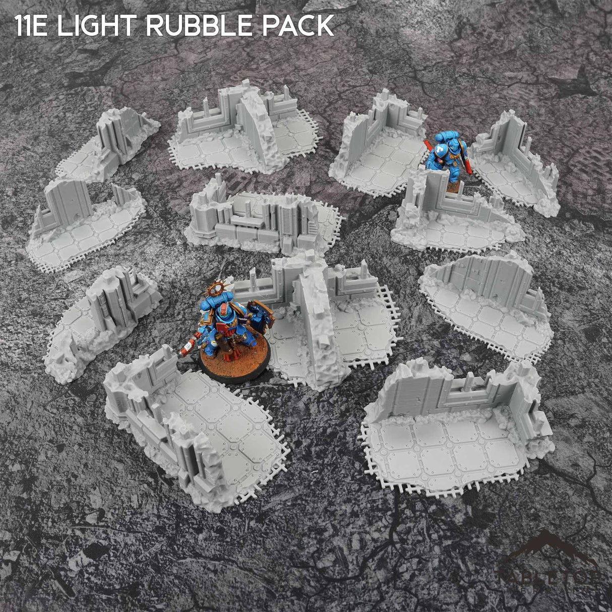 Tabletop Terrain Terrain 11e Castograd Light Rubble Pack