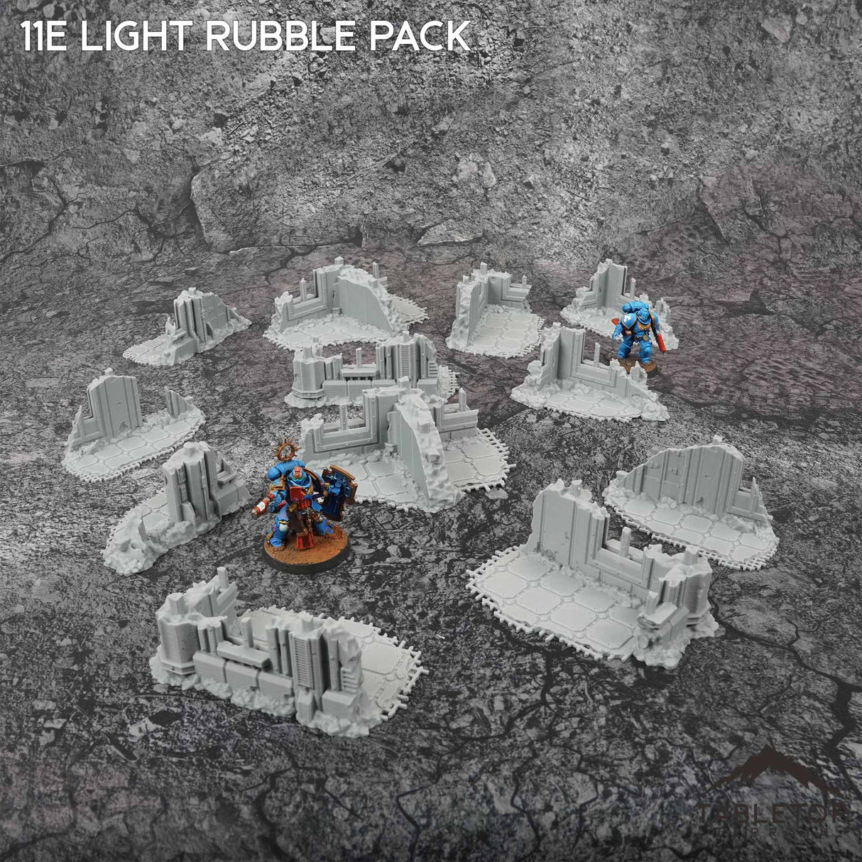 Tabletop Terrain Terrain 11e Castograd Light Rubble Pack