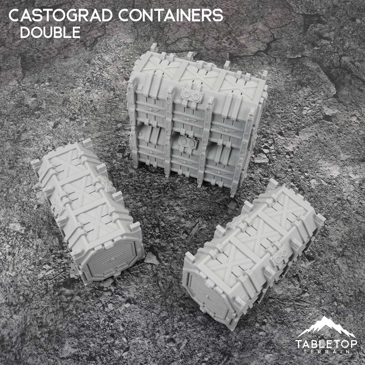 Tabletop Terrain Terrain 11e Castograd Stackable Double Containers