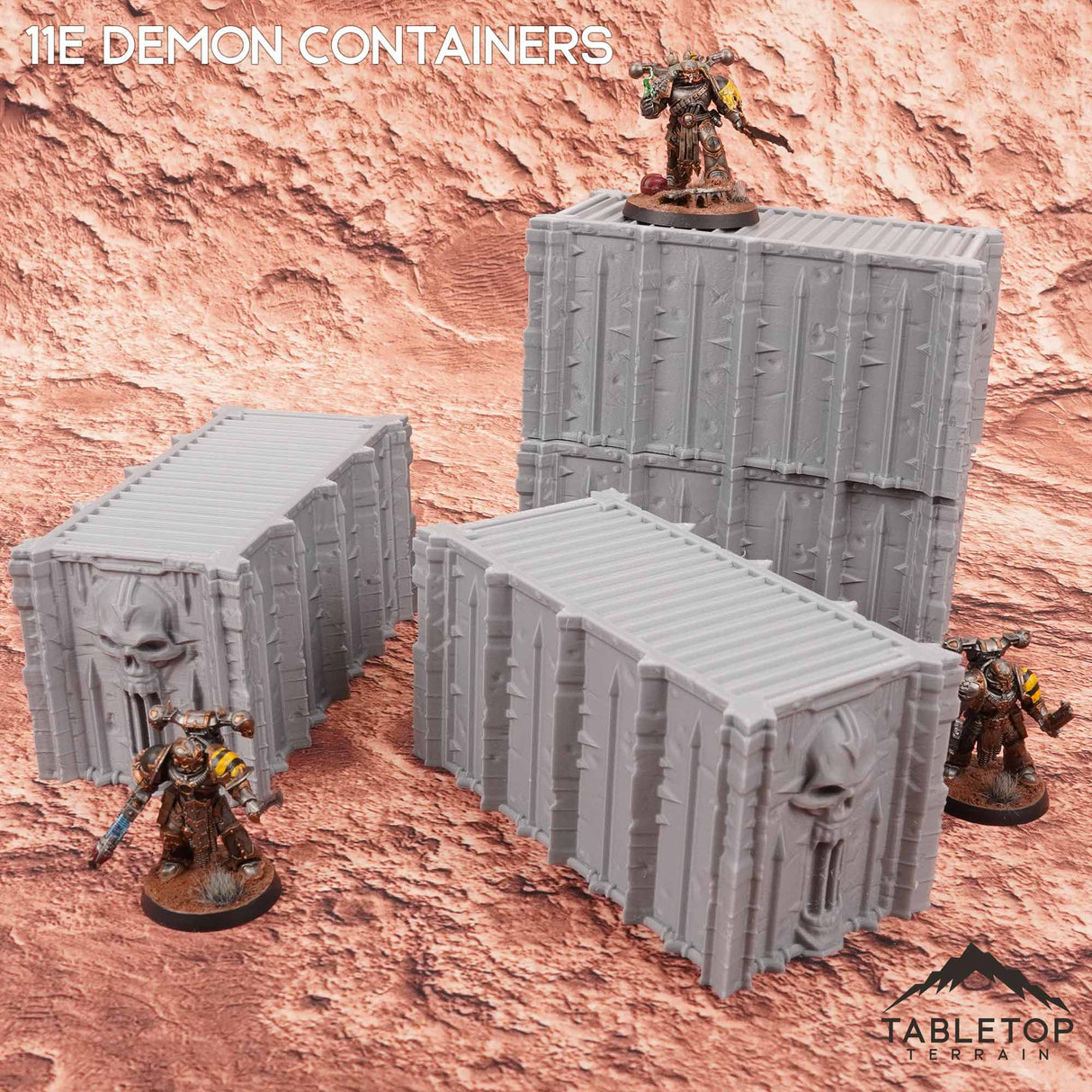 Tabletop Terrain Terrain 11e Demon Gate Stackable Containers