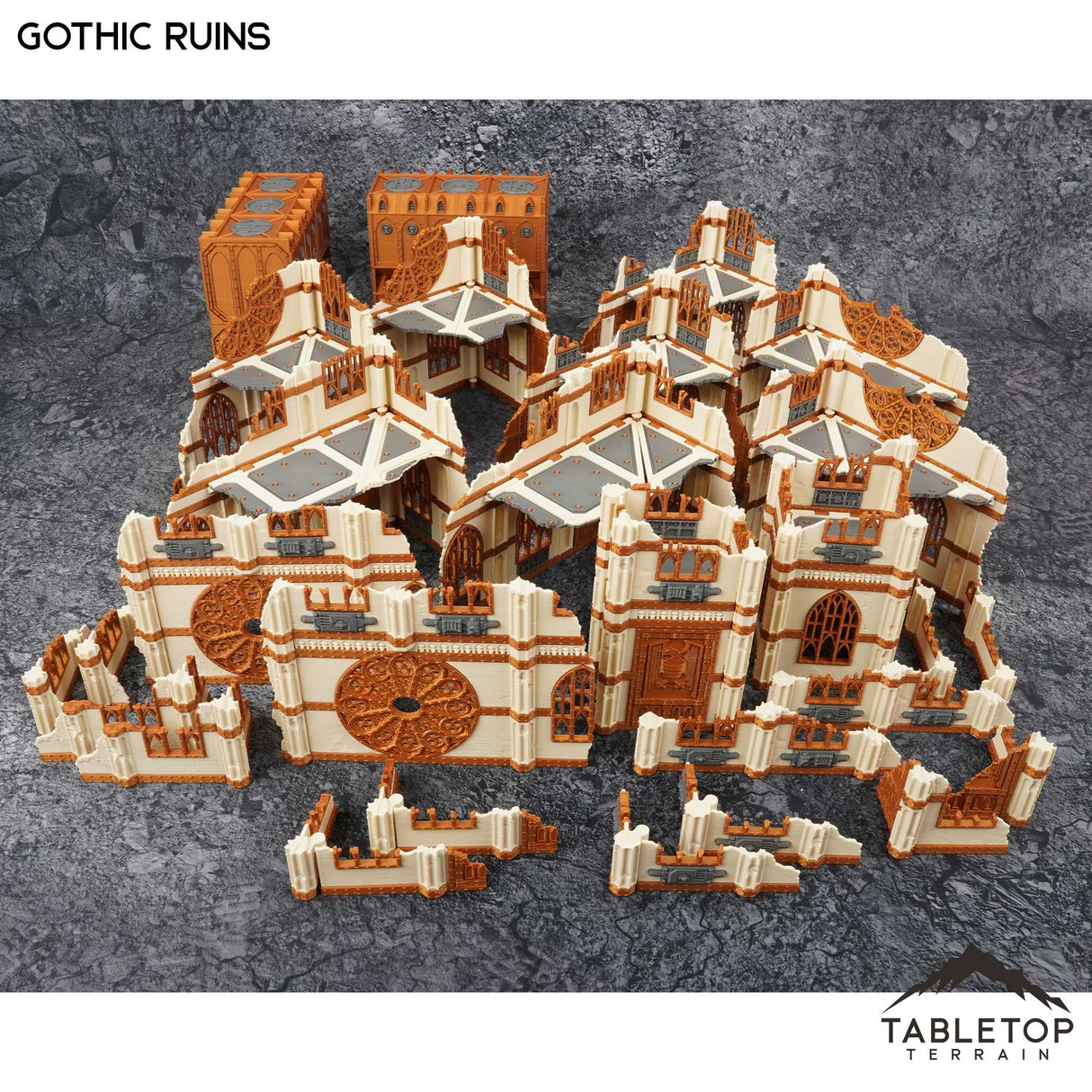 Tabletop Terrain Terrain 11e Gothic Ruins Foldable Tournament Terrain