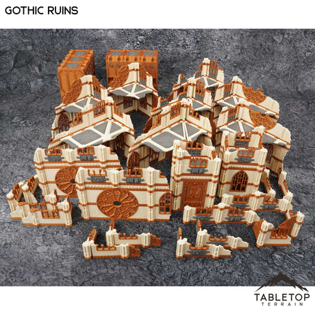 Tabletop Terrain Terrain 11e Gothic Ruins Foldable Tournament Terrain