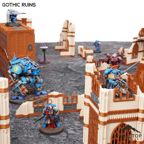Tabletop Terrain Terrain 11e Gothic Ruins Foldable Tournament Terrain