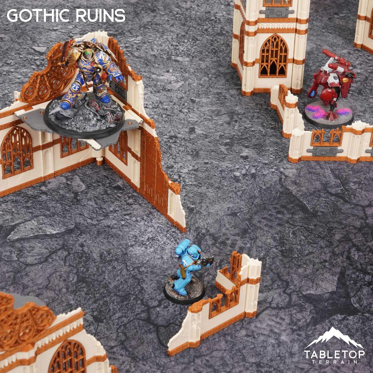 Tabletop Terrain Terrain 11e Gothic Ruins Foldable Tournament Terrain