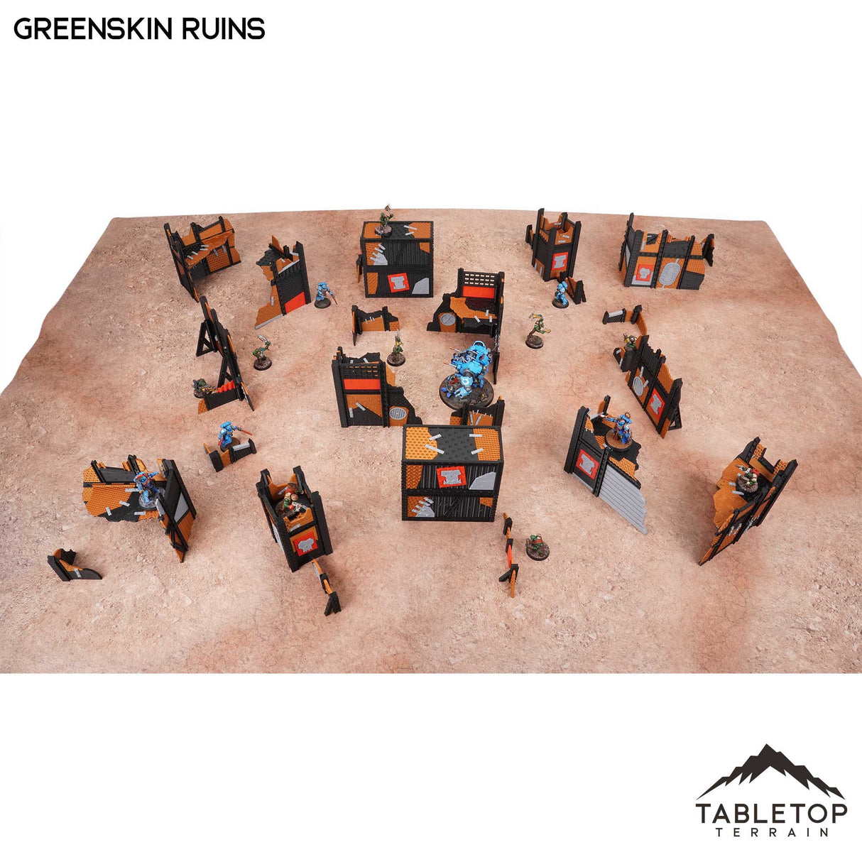 Tabletop Terrain Terrain 11e Greenskin Ruins Foldable Tournament Terrain