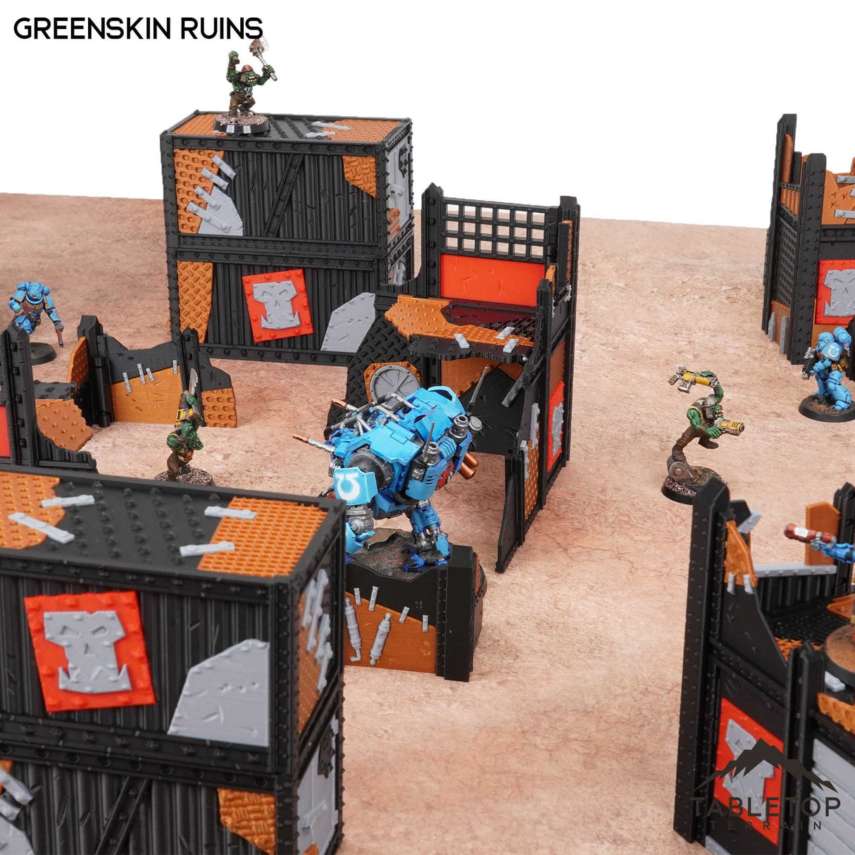 Tabletop Terrain Terrain 11e Greenskin Ruins Foldable Tournament Terrain