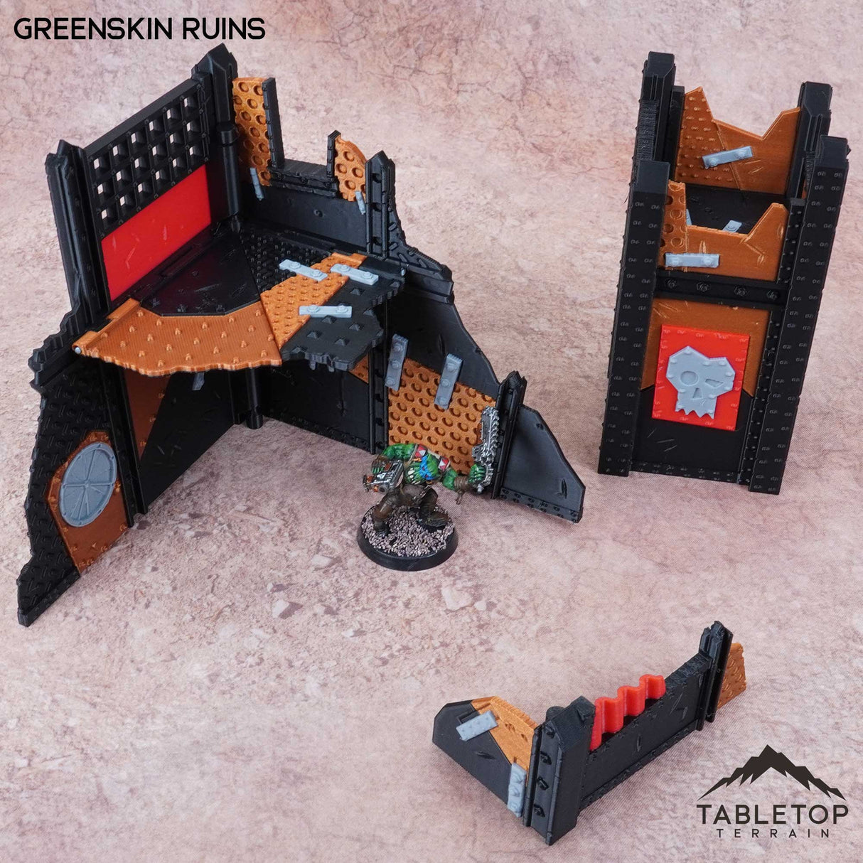 Tabletop Terrain Terrain 11e Greenskin Ruins Foldable Tournament Terrain