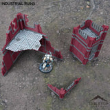 Tabletop Terrain Terrain 11e Industrial Ruins Foldable Tournament Terrain