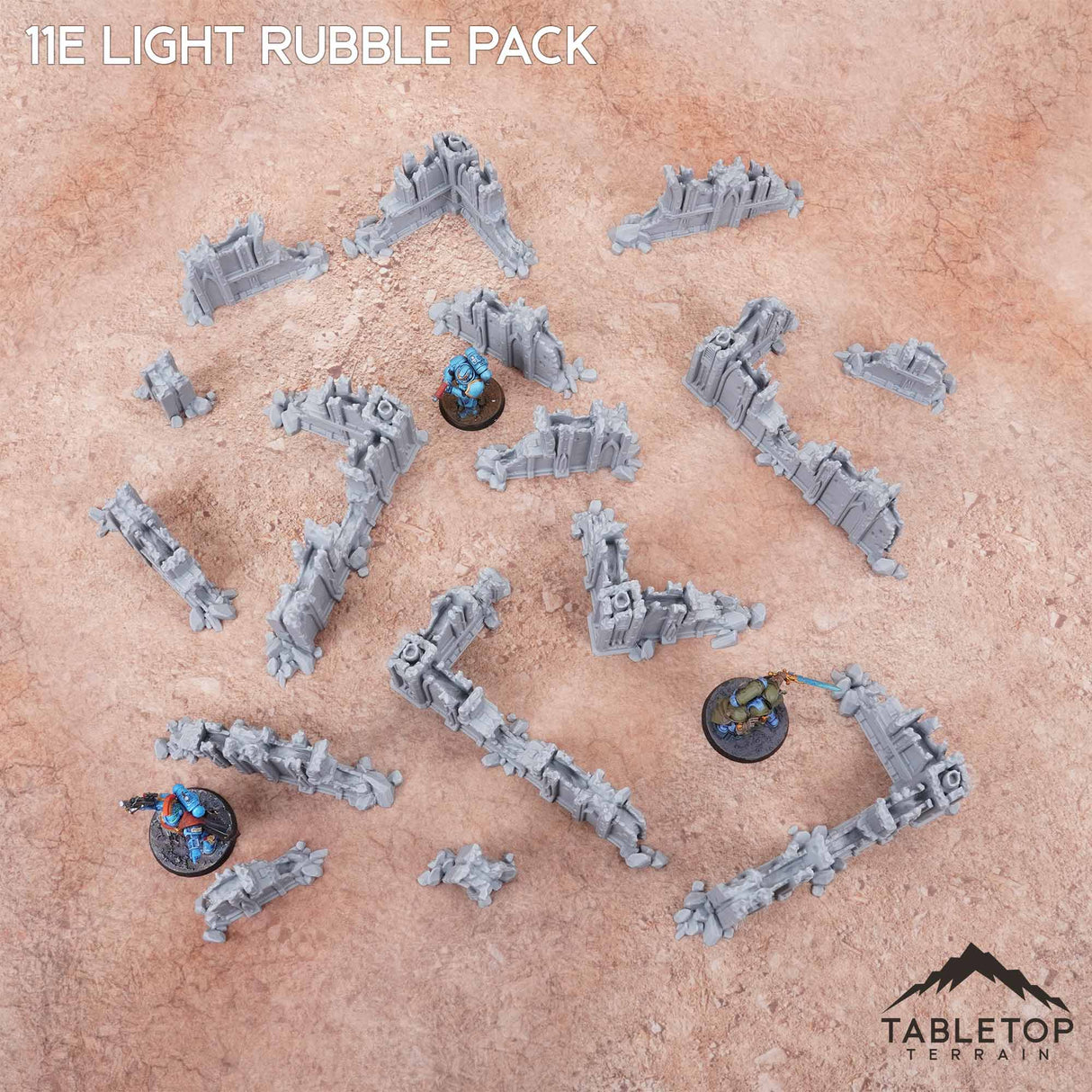 Tabletop Terrain Terrain 11e Light Rubble Pack