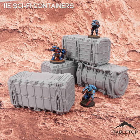 Tabletop Terrain Terrain 11e Sci-Fi Stackable Containers