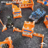 Tabletop Terrain Terrain 11e Space Dwarf Ruins Foldable Tournament Terrain