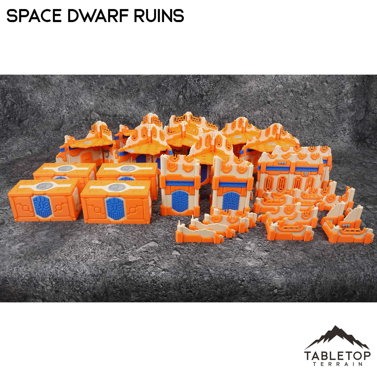 Tabletop Terrain Terrain 11e Space Dwarf Ruins Foldable Tournament Terrain