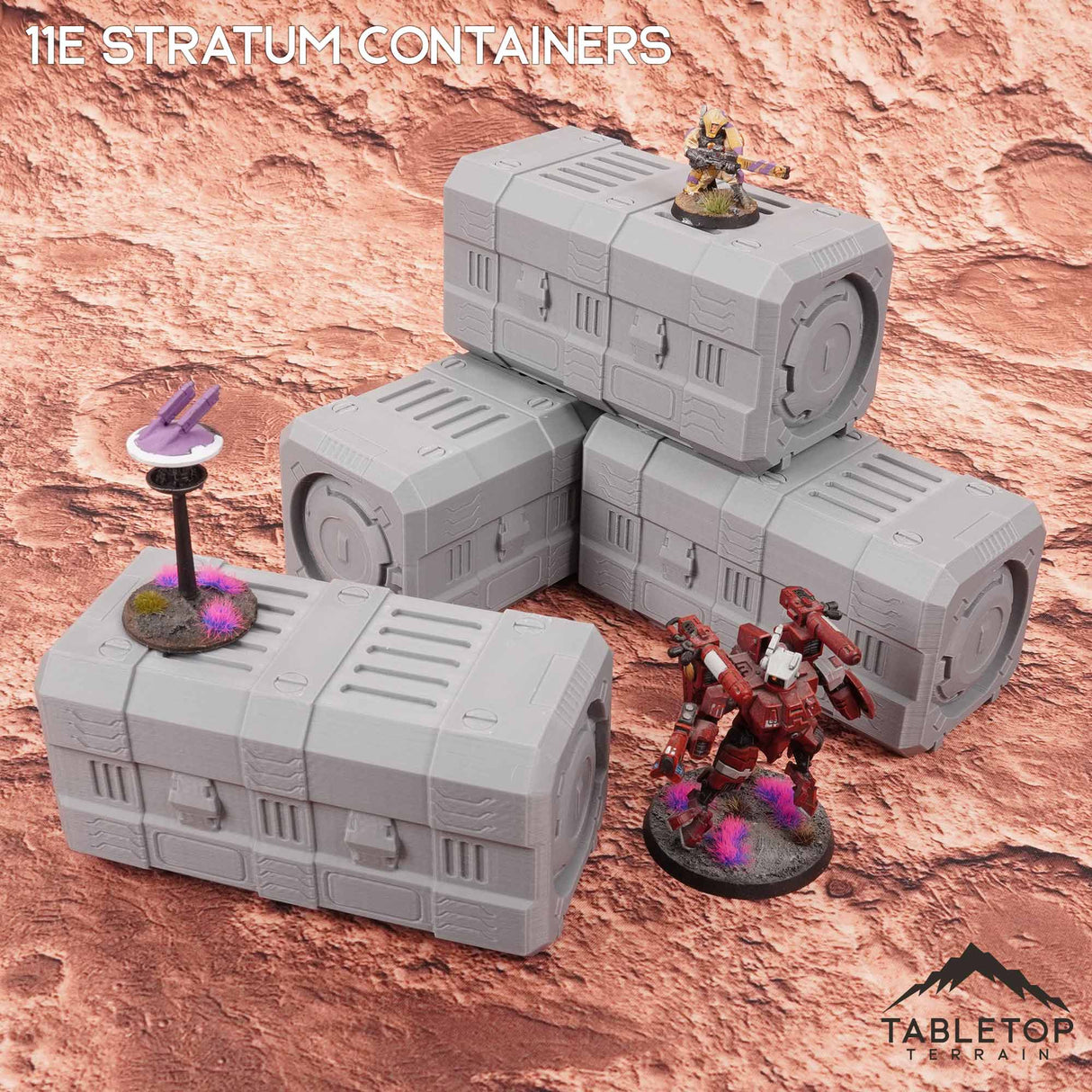Tabletop Terrain Terrain 11e Stratum Stackable Containers
