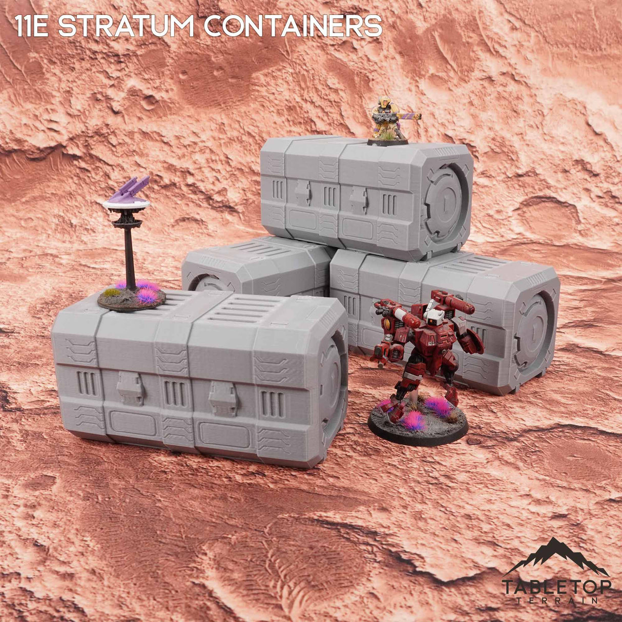 Tabletop Terrain Terrain 11e Stratum Stackable Containers