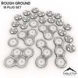 Tabletop Terrain Terrain 18 Plug Set HEXTECH Rough Ground - 6mm