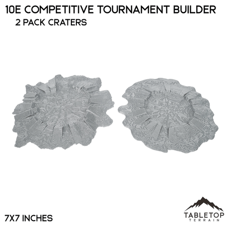 Tabletop Terrain Terrain 2 Pack of Craters 10e Competitive Tournament Builder