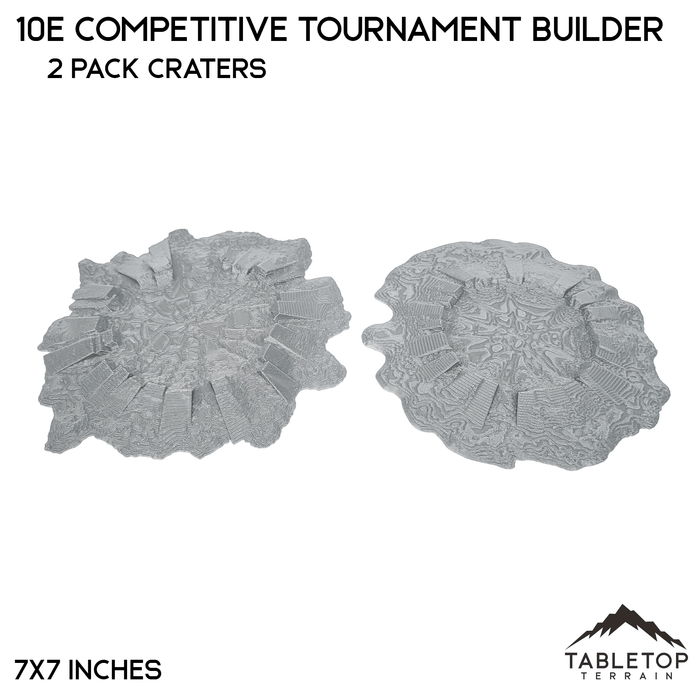 Tabletop Terrain Terrain 2 Pack of Craters 10e Competitive Tournament Builder