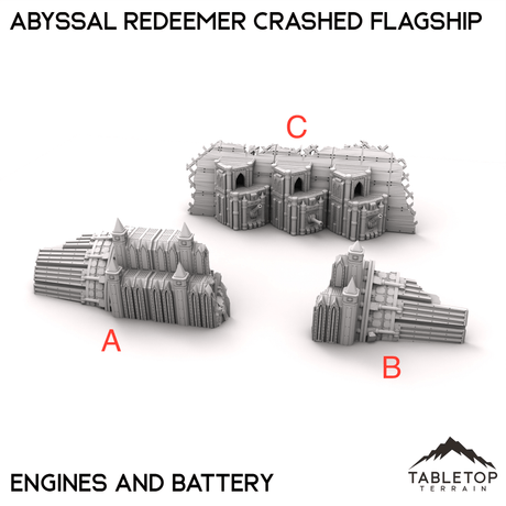 Tabletop Terrain Terrain 28/32mm / A: Engine A Abyssal Redeemer Crashed Flagship