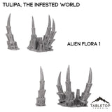 Tabletop Terrain Terrain 28/32mm / Alien Flora Set 1 Tulipa, The Infested World
